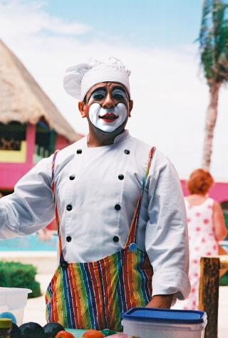 clown chef - Costa Maya, Mexico