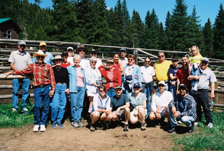 hiking party at tp - Laurie & Mikes Wedding - TP, Wyoming