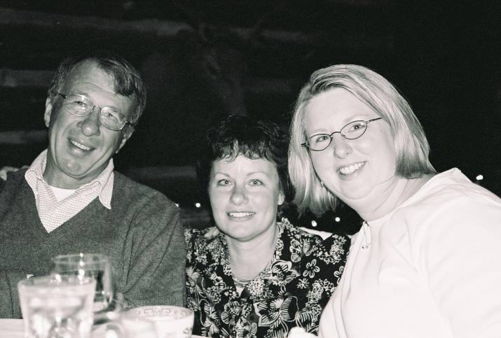 dad, laura and kay - Laurie & Mikes Wedding - HF Bar Ranch Saddlestring, Wyoming