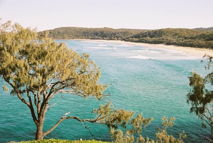 bay from the cliffs - Noosa, Queesland Australia