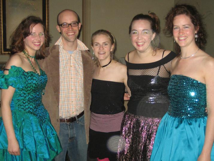 Hasbro Pediatric Residency 80's Prom - Jeremy, Susie, Katie, Burns