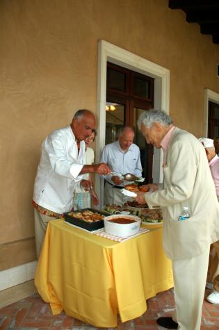 Armand Serves up his Lasagna - Palos Verdes, CA